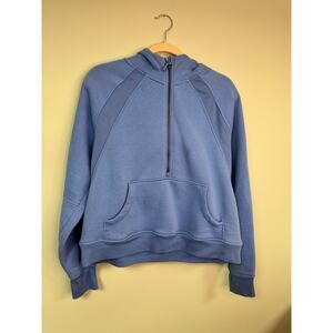EUC! Jockey Oversized Half Zip Hoodie -Bright Blue - Large